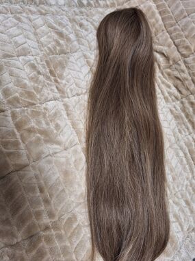 Natural Brown Women’s Clip-In Hair Extension - Soft Long Straight